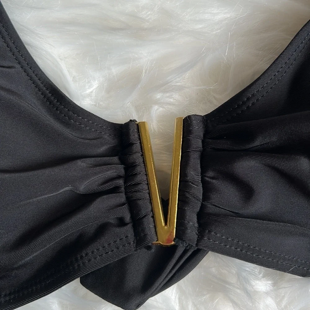 NWT 2 Piece Sexy Split Bikini Set Size Large